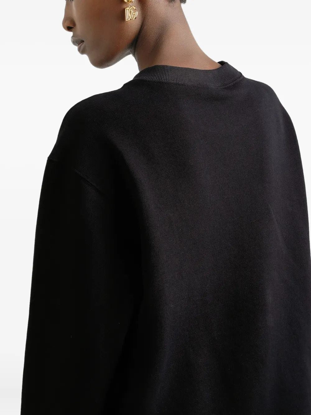 Dolce & Gabbana Sweater verfraaid met logo Zwart