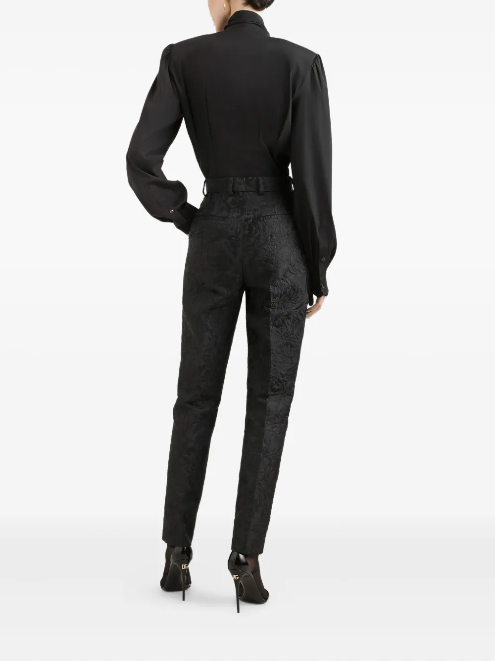 Dolce & Gabbana Broek met jacquard Zwart