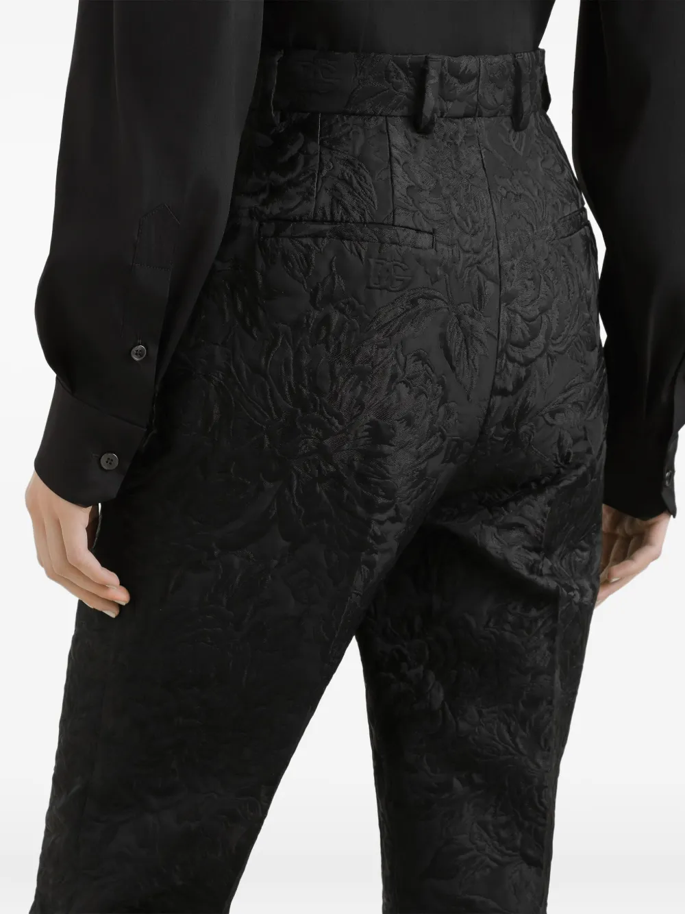 Dolce & Gabbana Broek met jacquard Zwart