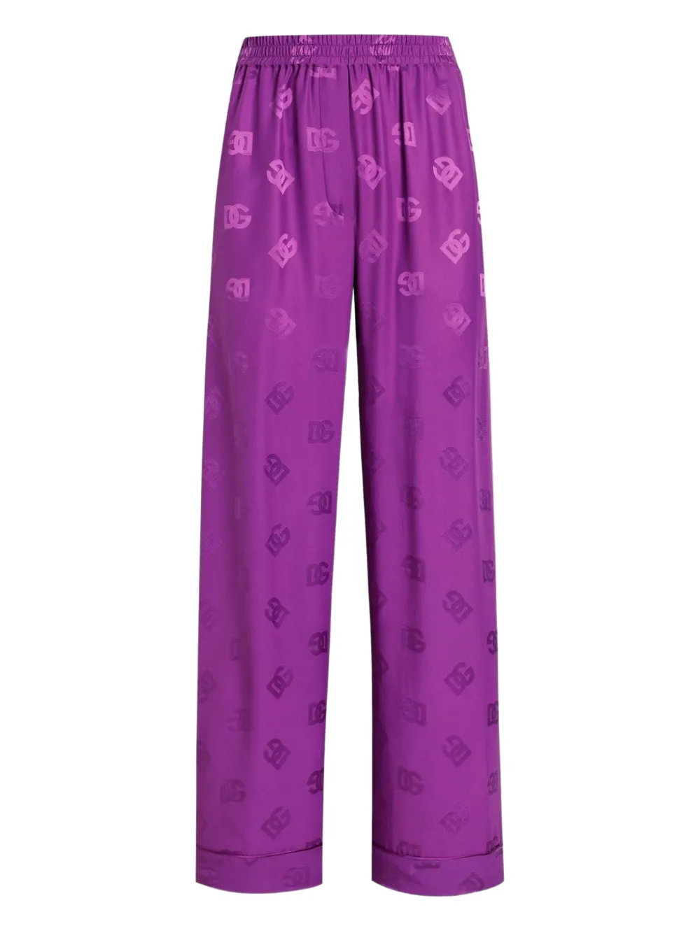 Dolce & Gabbana Broek met logopatroon Paars
