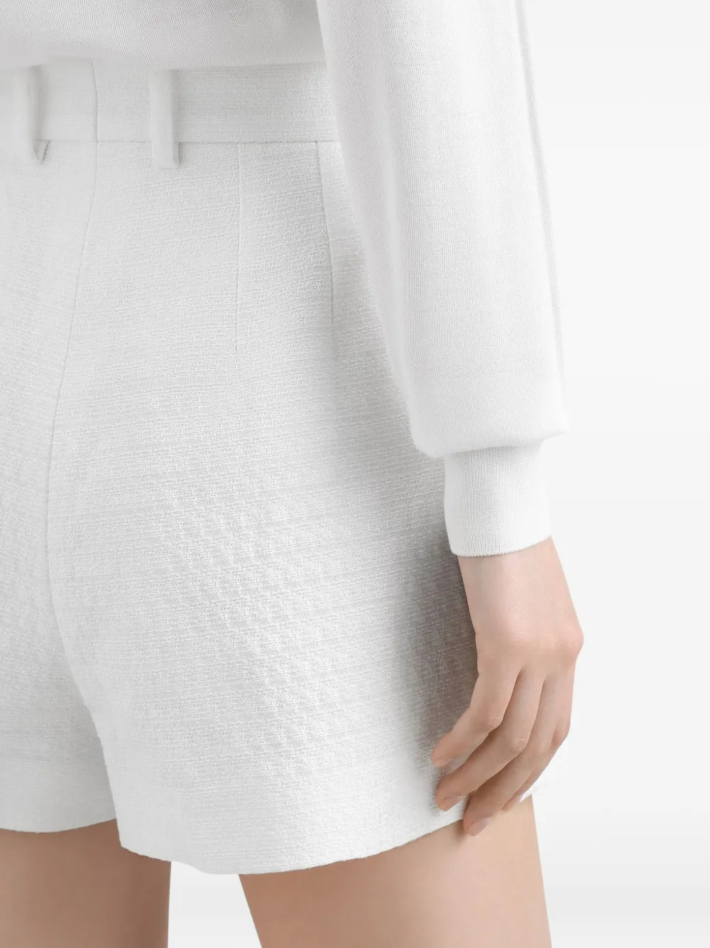 Dolce & Gabbana Shorts In Stuoia Stretch In White