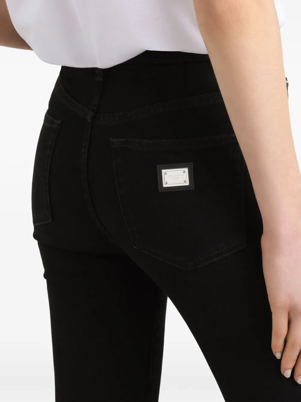 Dolce & Gabbana High waist jeans Zwart