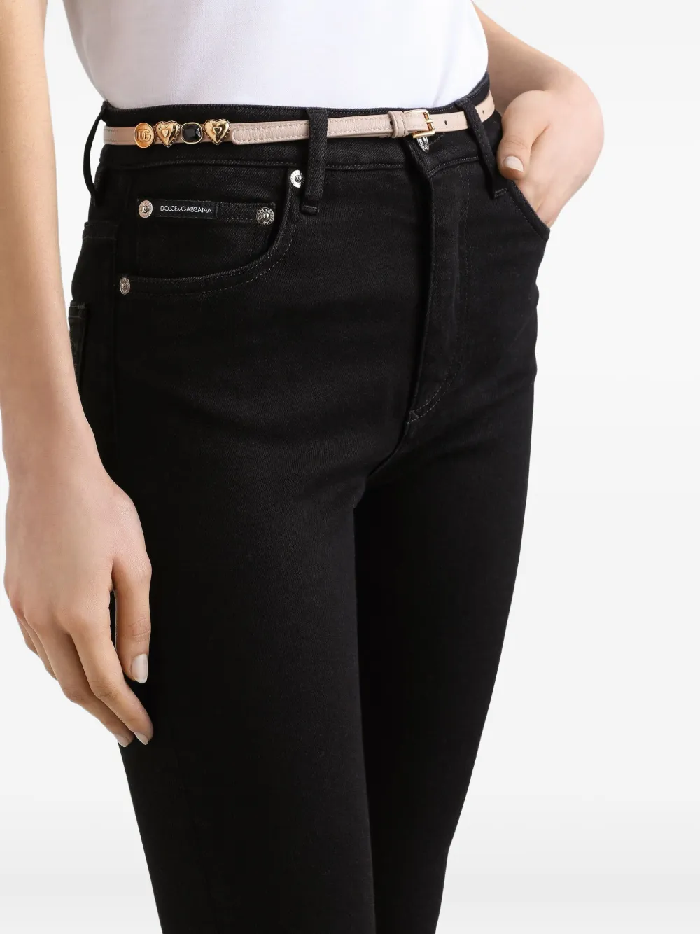 Dolce & Gabbana High waist jeans Zwart