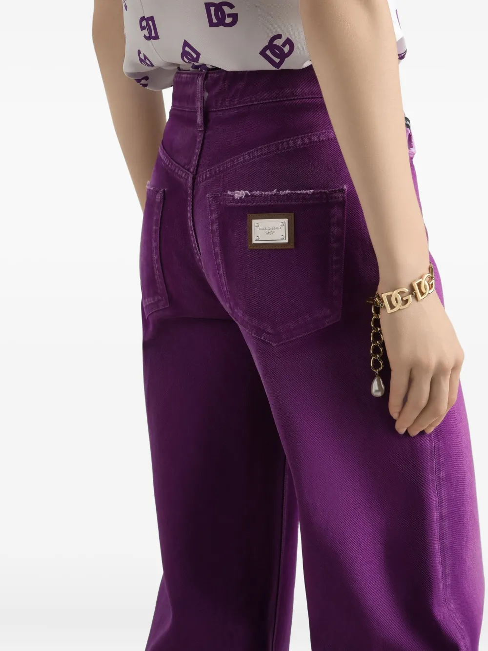 Dolce & Gabbana Katoenen jeans Paars