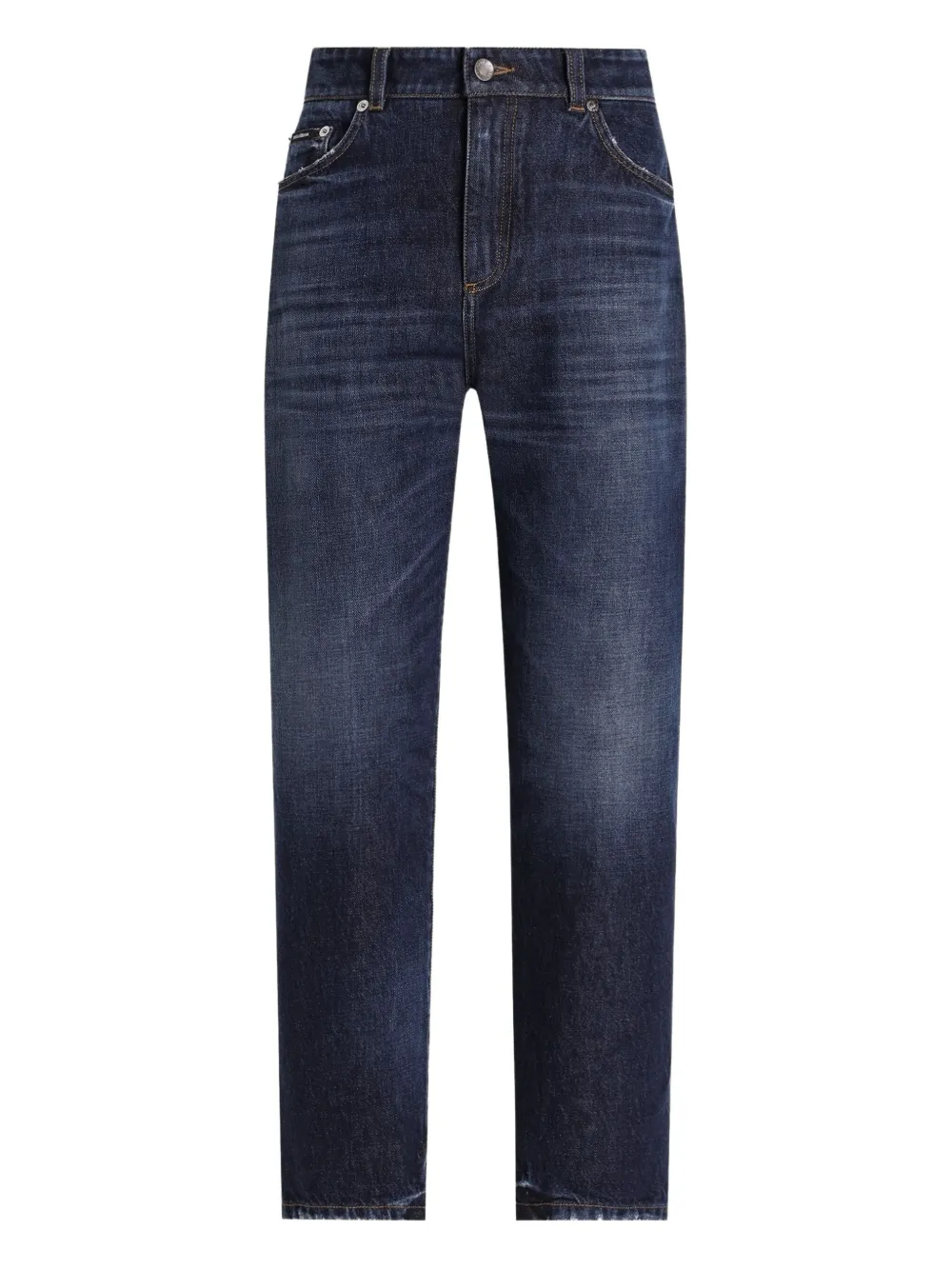 Dolce & Gabbana Jeans met logoplakkaat Blauw