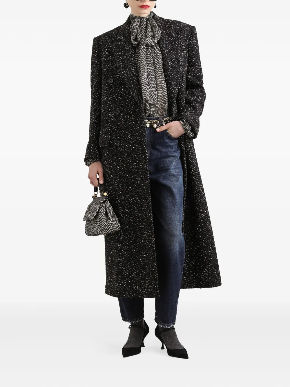 Dolce & Gabbana Jeans met logoplakkaat Blauw