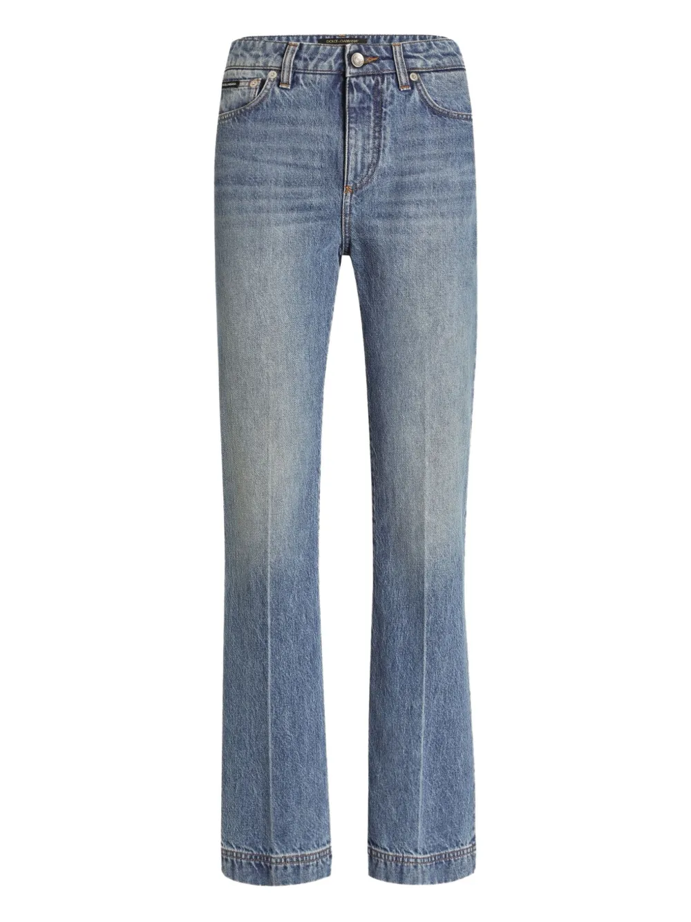 Dolce & Gabbana Jeans met logoplakkaat Blauw