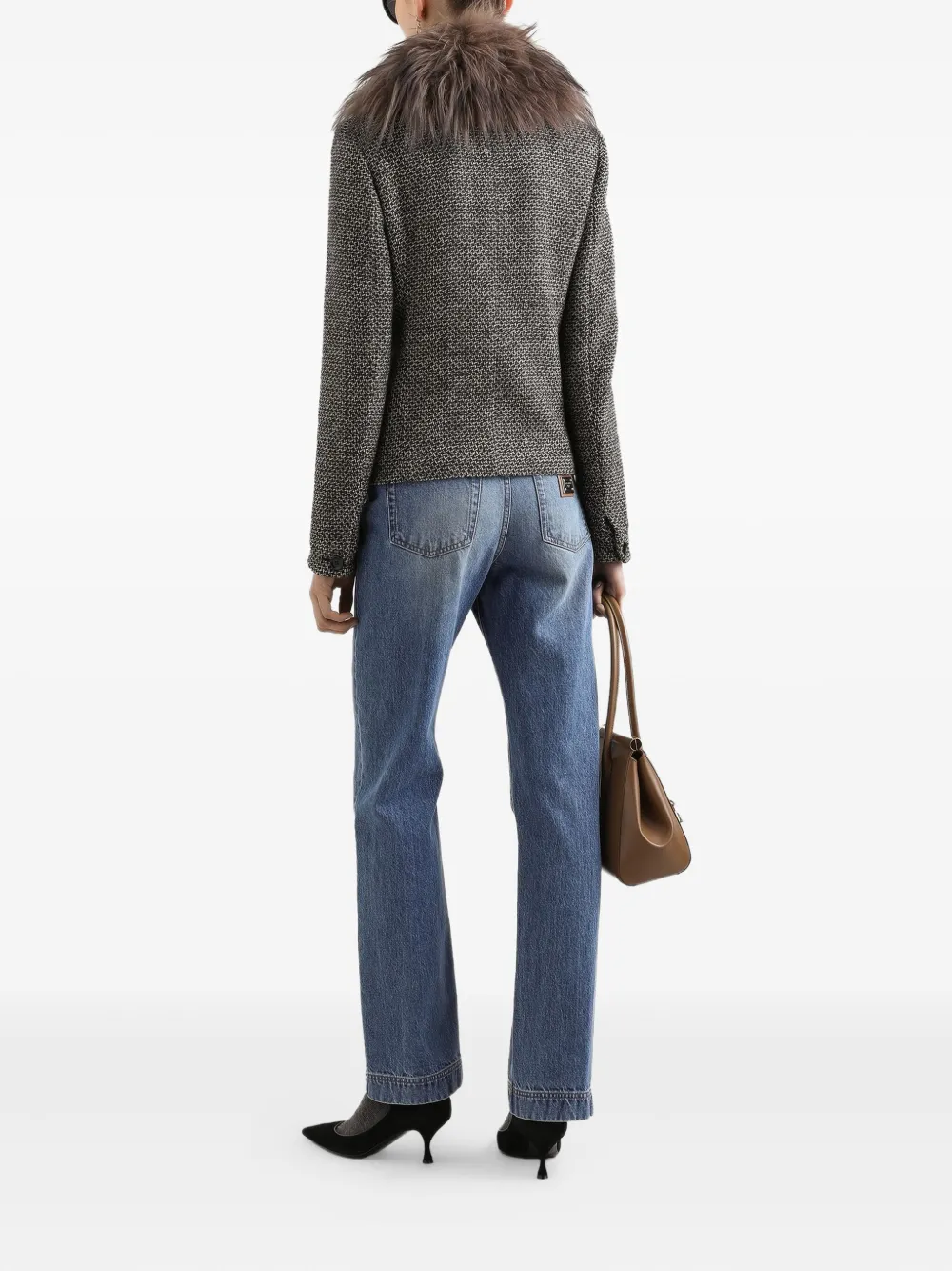 Dolce & Gabbana Jeans met logoplakkaat Blauw