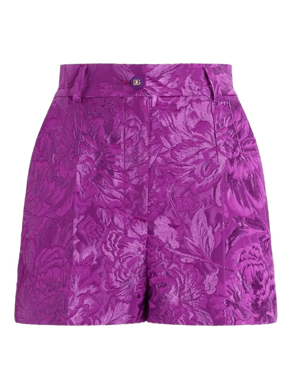 Dolce & Gabbana Shorts met jacquard Paars