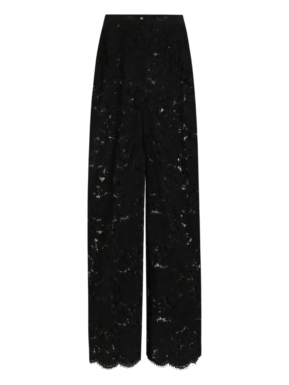 Dolce & Gabbana lace-detailing trousers | Black | Image 1