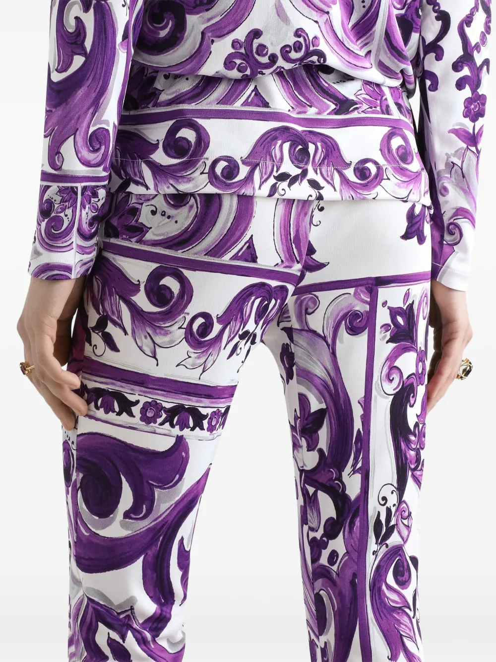 Dolce & Gabbana Broek met grafische print Wit