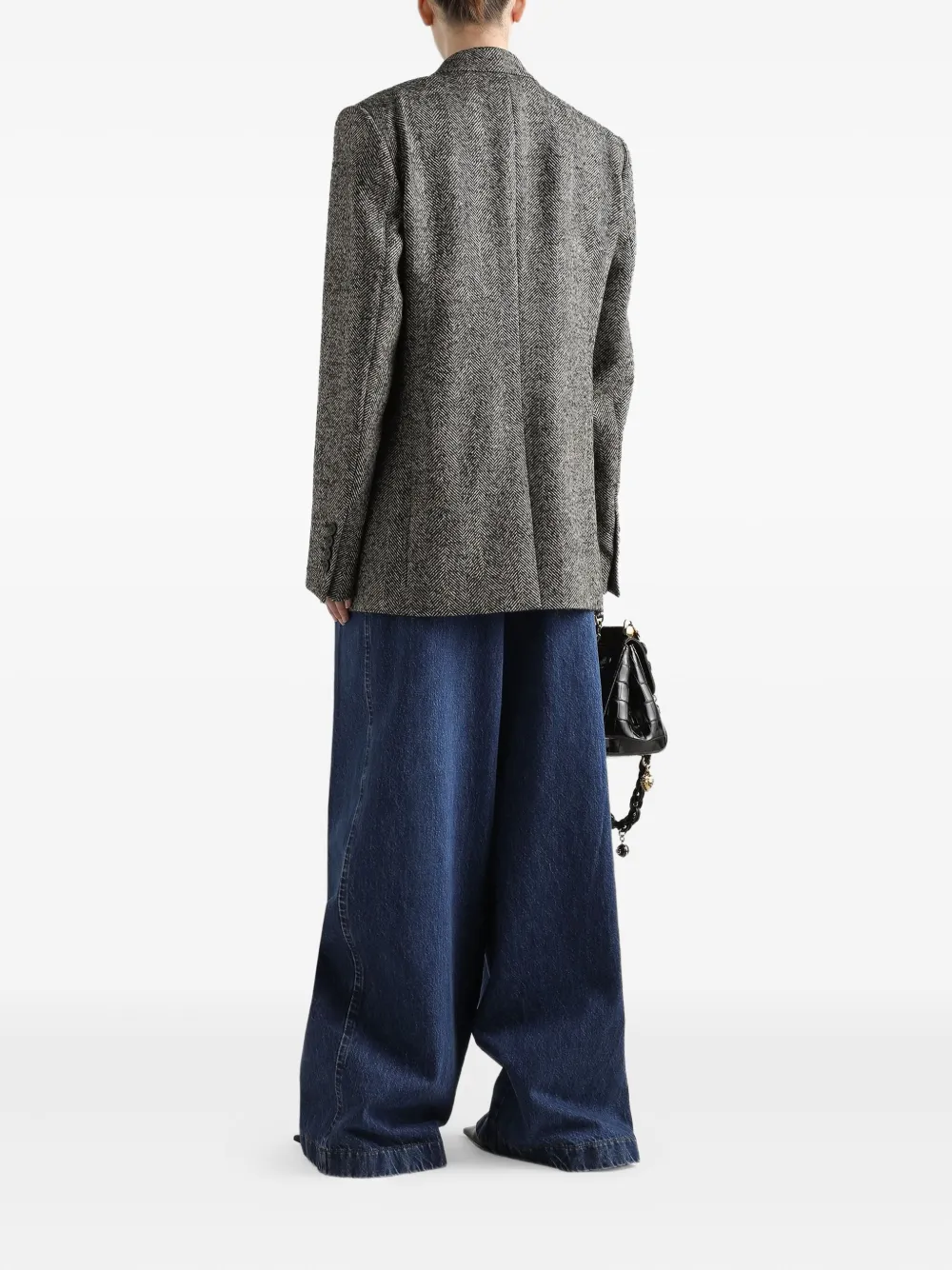 Dolce & Gabbana Jeans met omgekeerde plooi Blauw