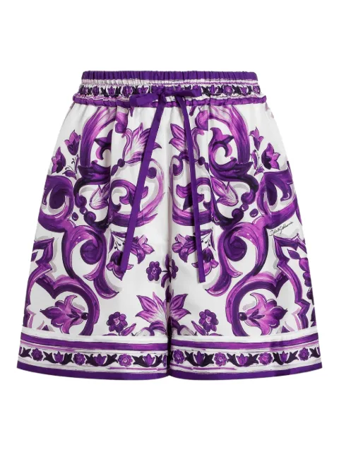 Dolce & Gabbana shorts con estampado Mayólica