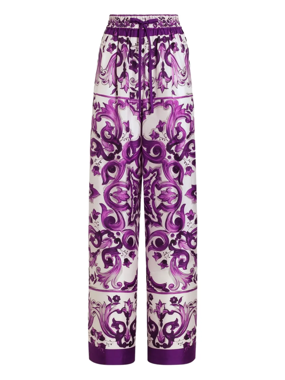 Dolce & Gabbana Zijden broek Wit