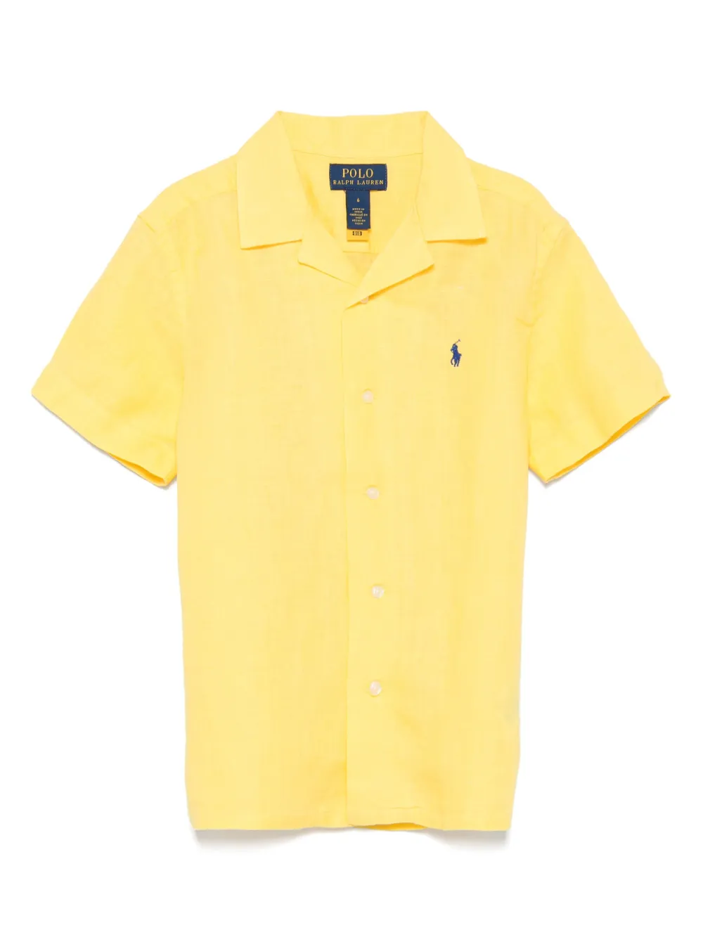 POLO RALPH LAUREN KIDS Shirt met borduurwerk Geel
