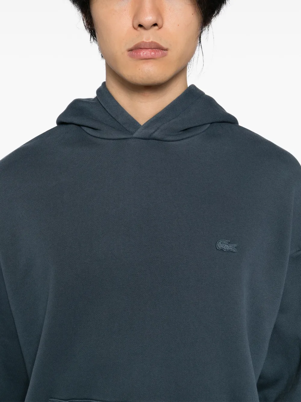 Lacoste Hoodie met logopatch Blauw
