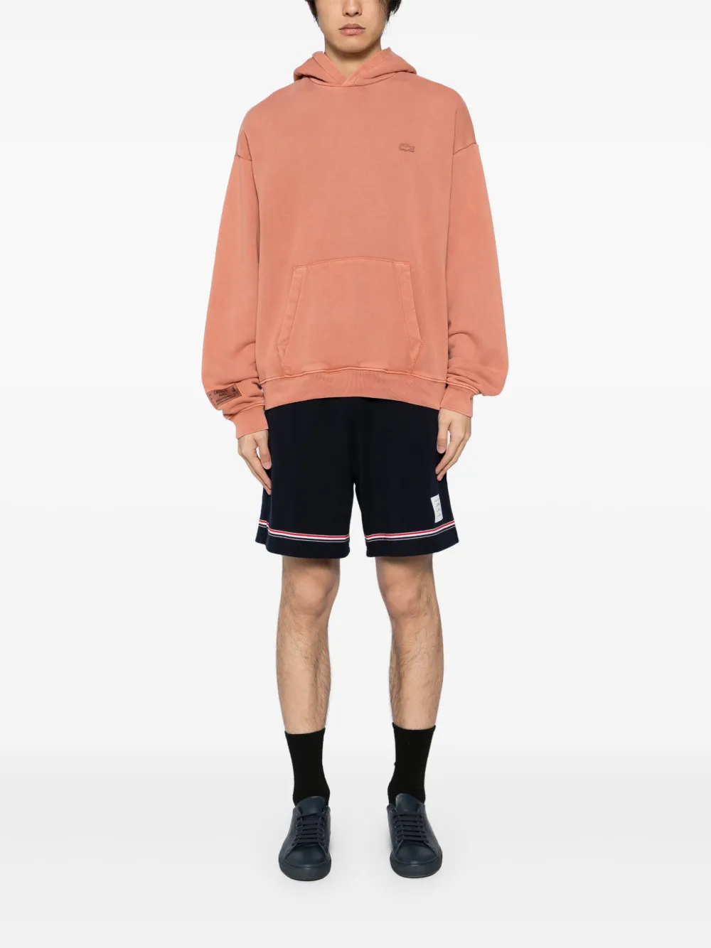 Lacoste Hoodie met logopatch Roze