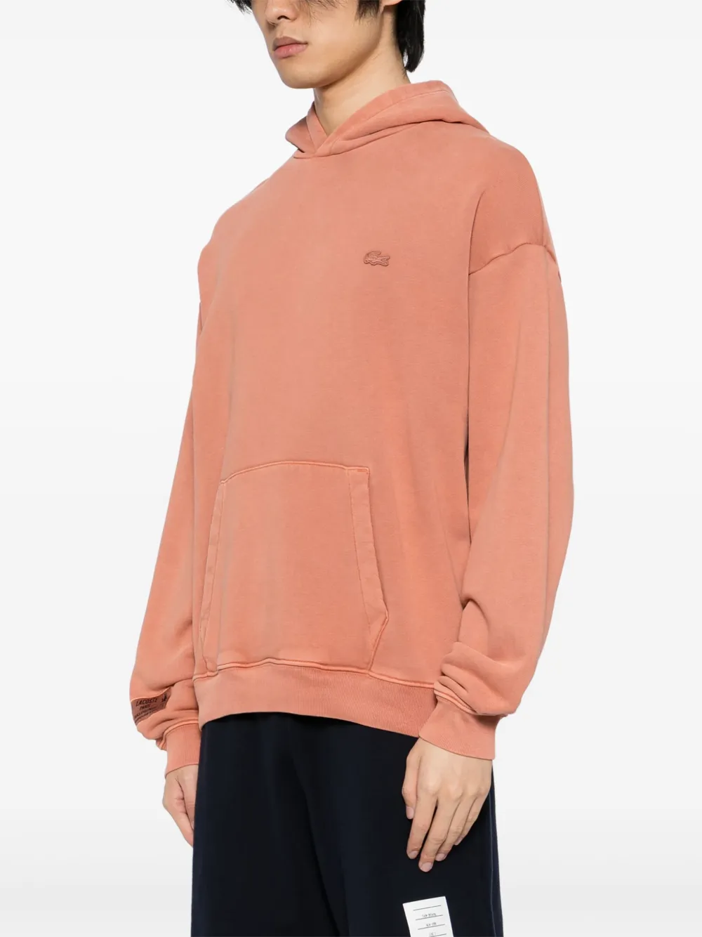Lacoste Hoodie met logopatch Roze