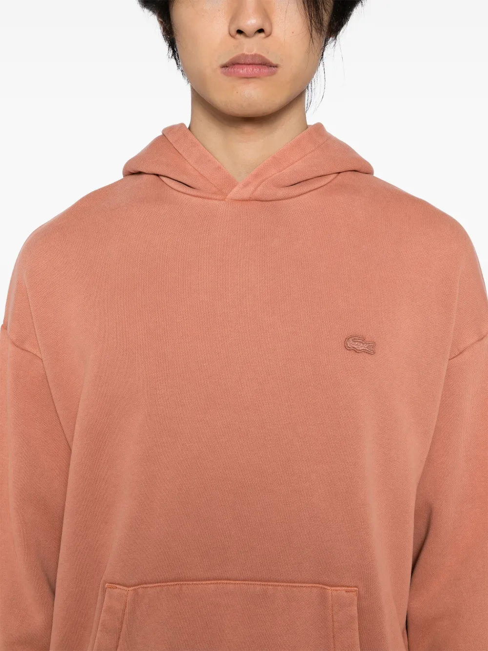 Lacoste Hoodie met logopatch Roze