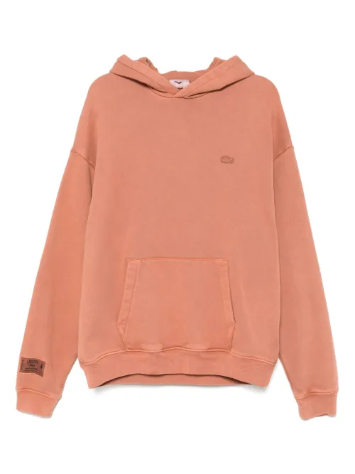 Lacoste hoodie à patch logo - Rose - Lacoste - Modalova