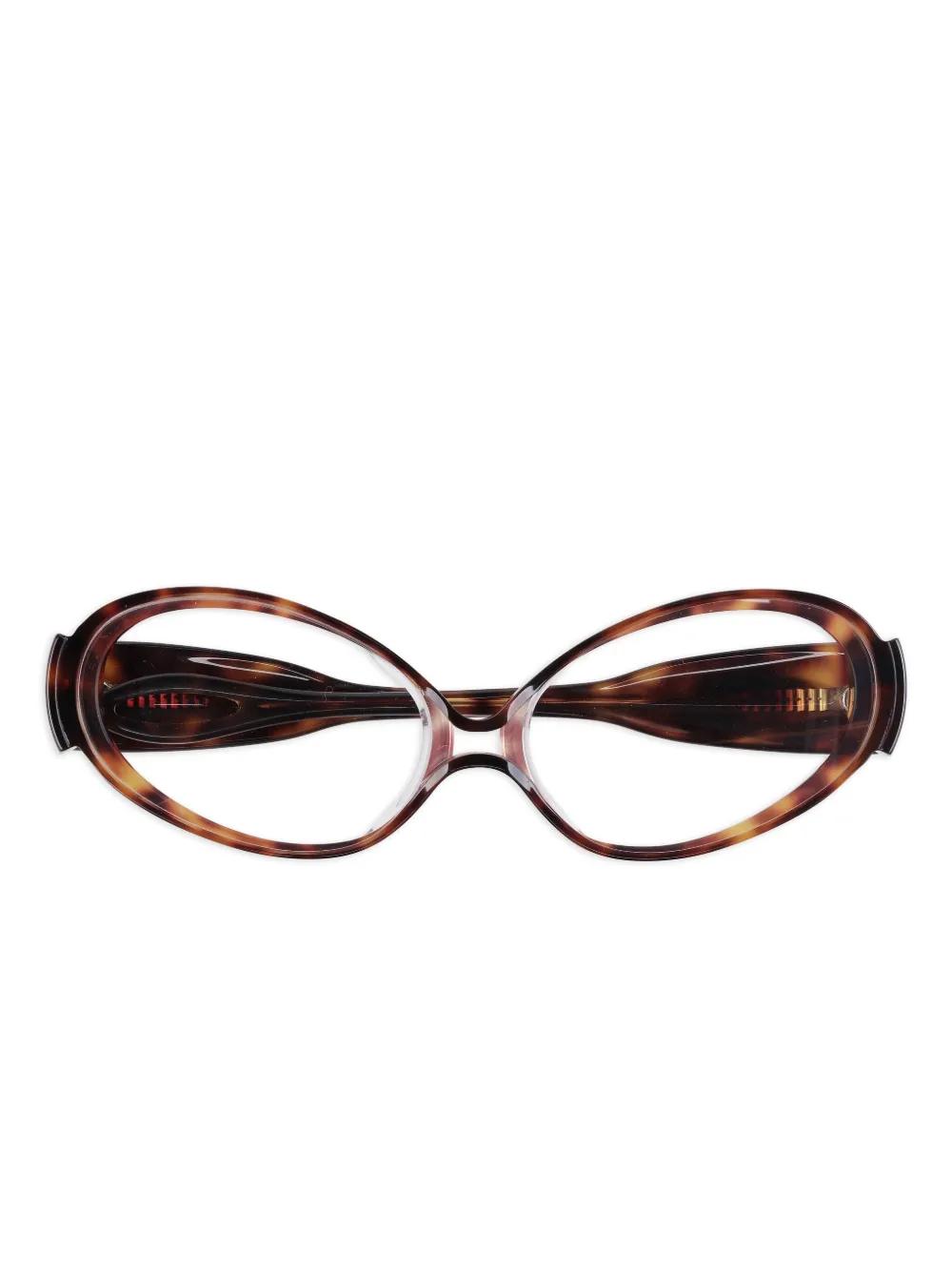 Henrik Vibskov Upside Down oval-frame sunglasses | Brown | Image 1