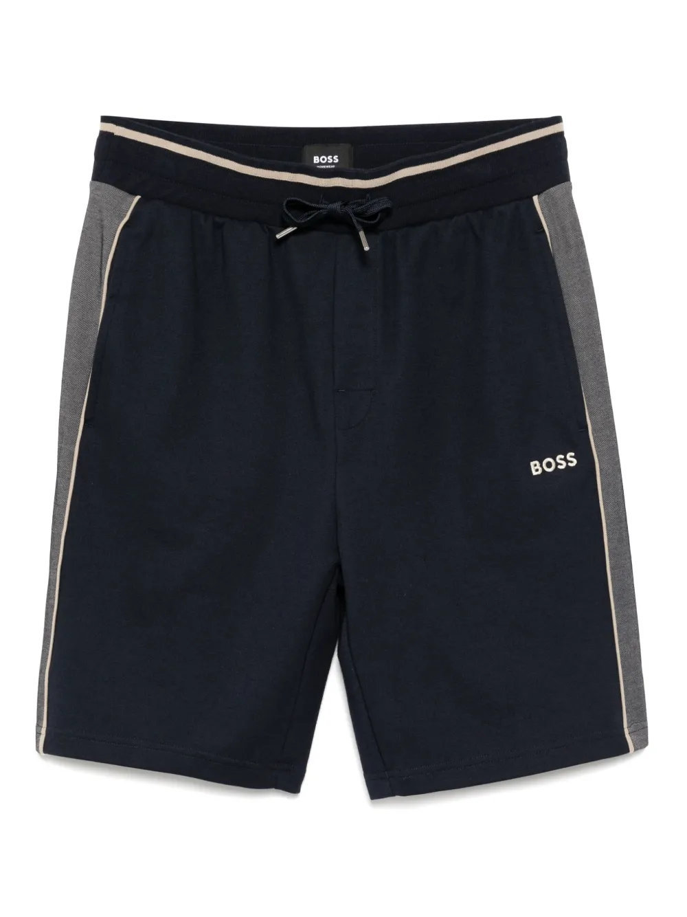 BOSS logo-embroidered shorts | Blue | Image 1