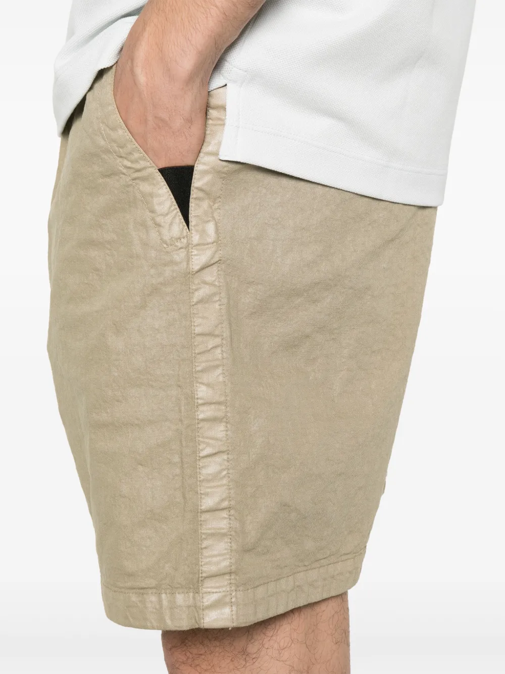 Stone Island Seersucker shorts Beige