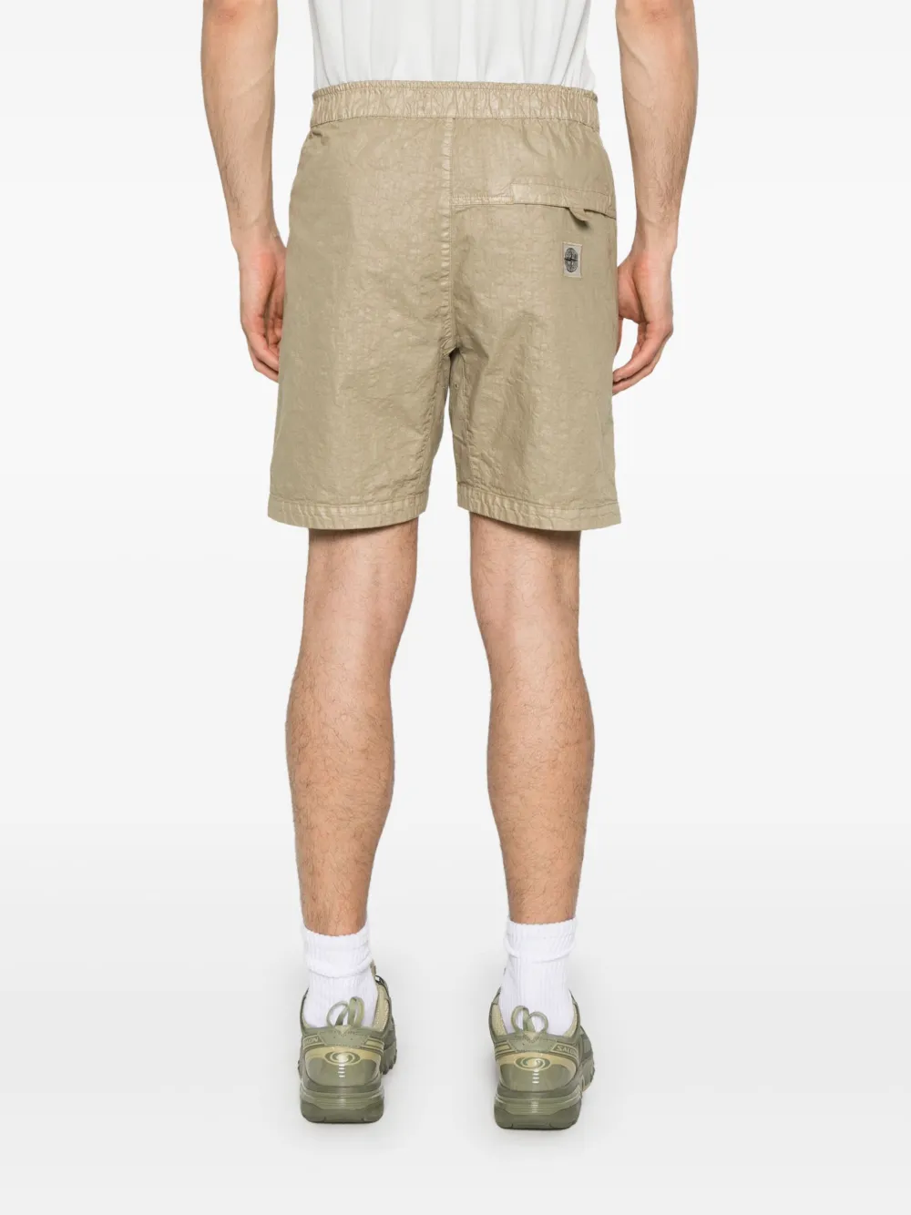Stone Island Seersucker shorts Beige