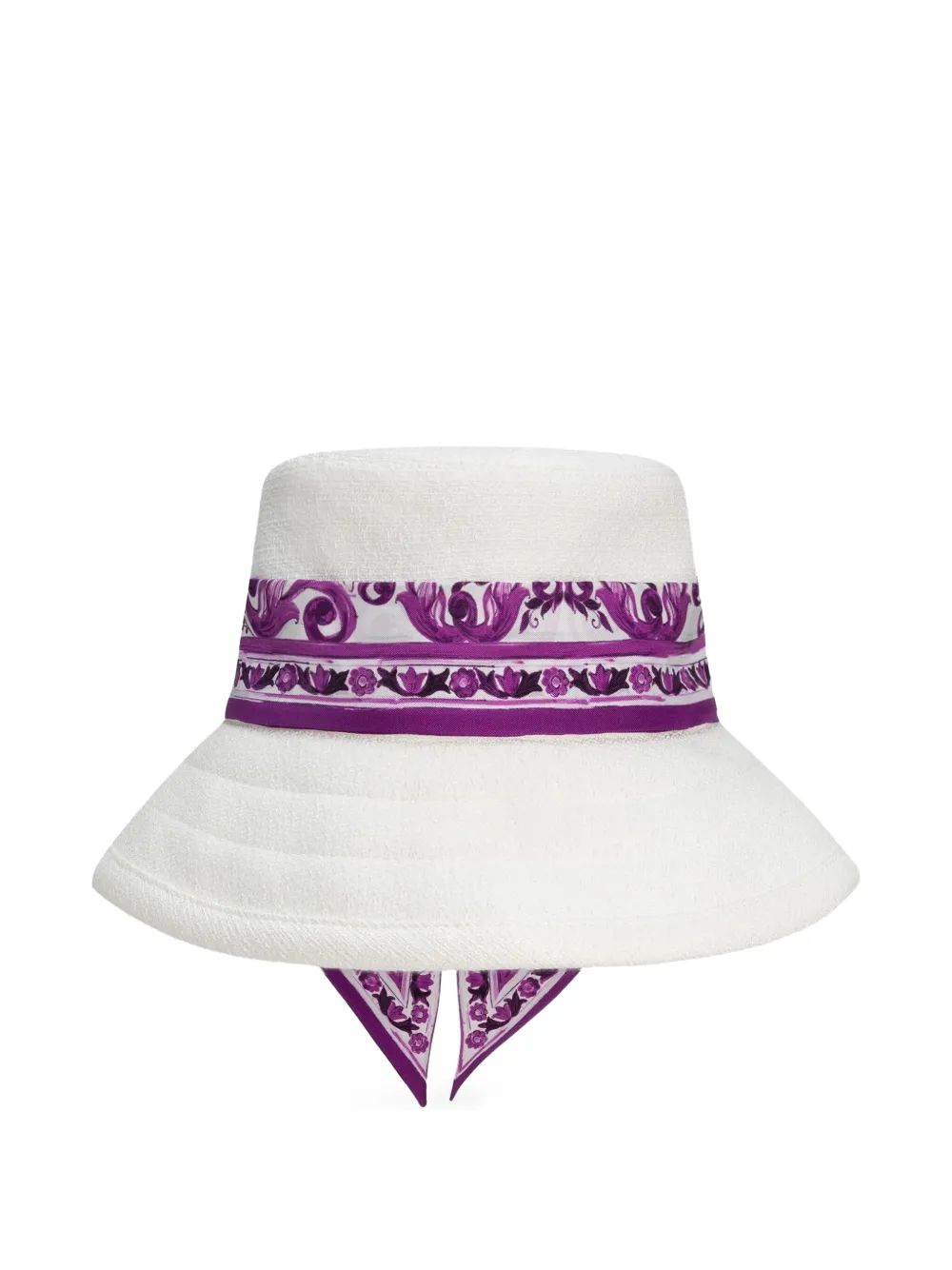 Dolce & Gabbana Maiolica-print sun hat | White | Image 1