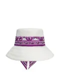 Dolce & Gabbana Maiolica-print sun hat - White