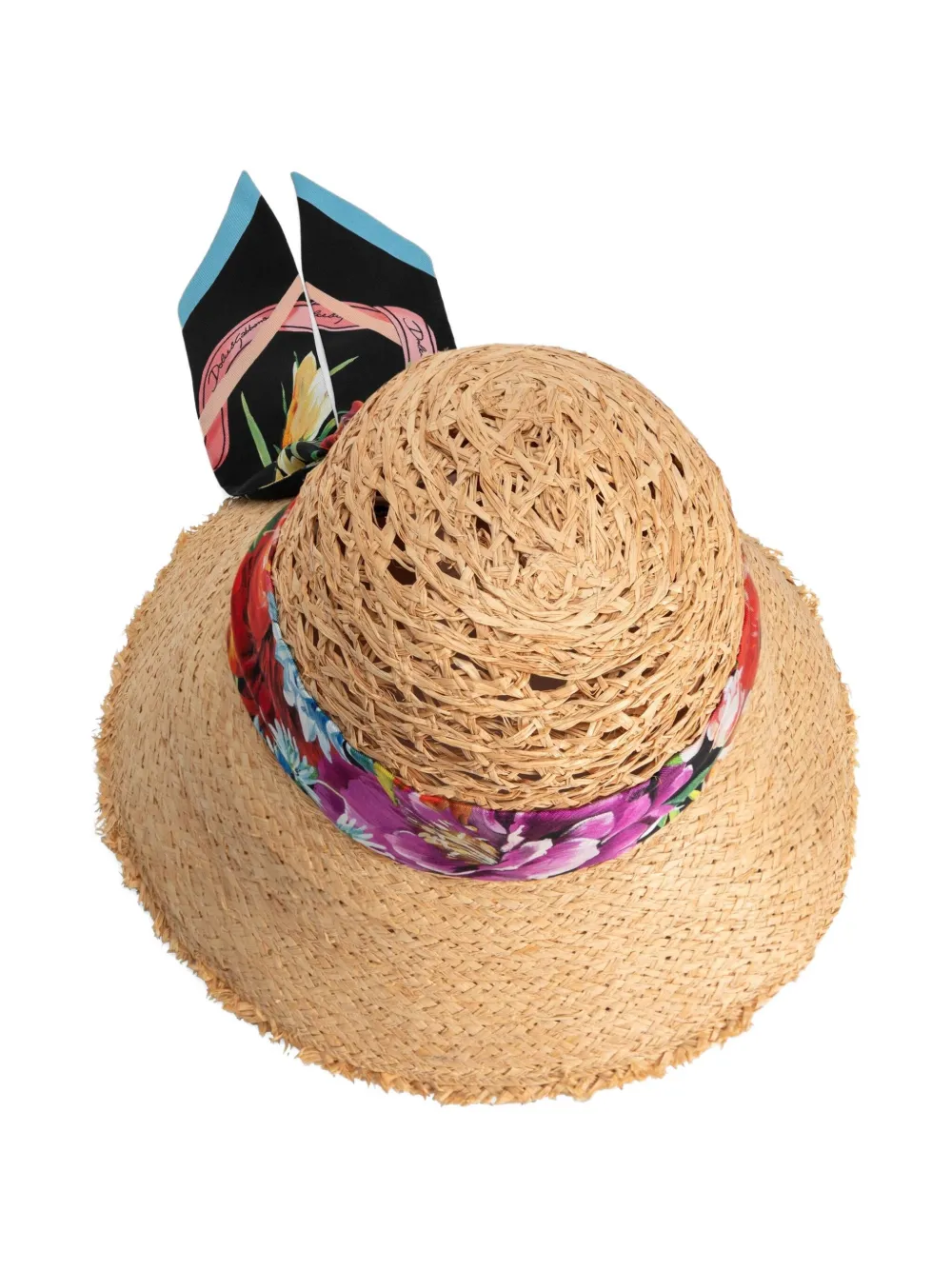 Dolce & Gabbana Raffia zonnehoed - Beige
