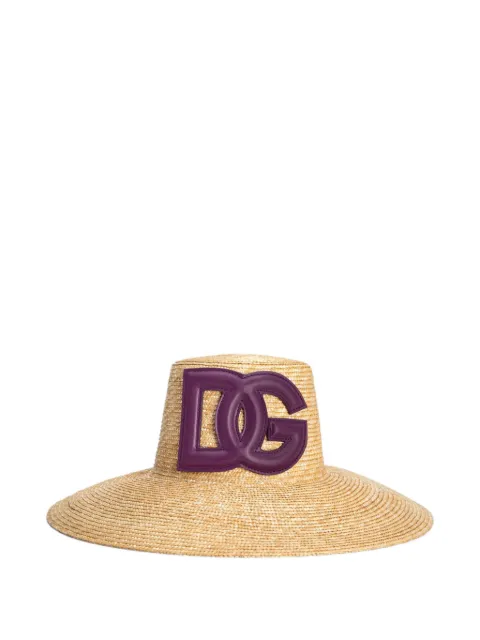 Dolce & Gabbana sombrero de verano con parche del logo