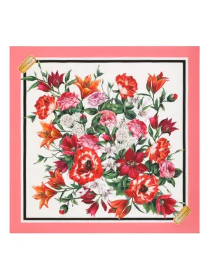 Dolce & Gabbana レオパード シルクスカーフ | ブラウン | FARFETCH JP