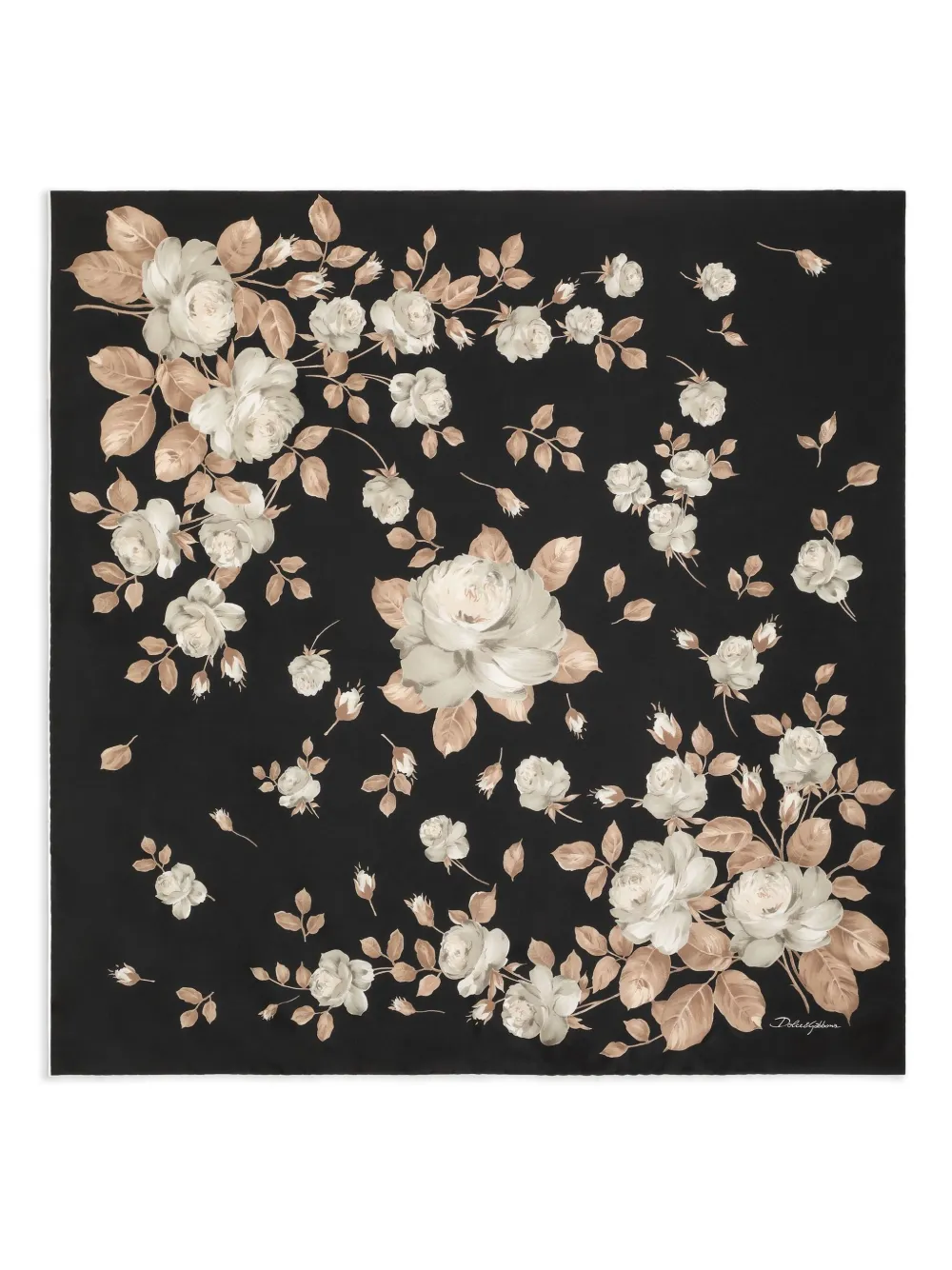 Dolce & Gabbana Zijden sjaal Zwart