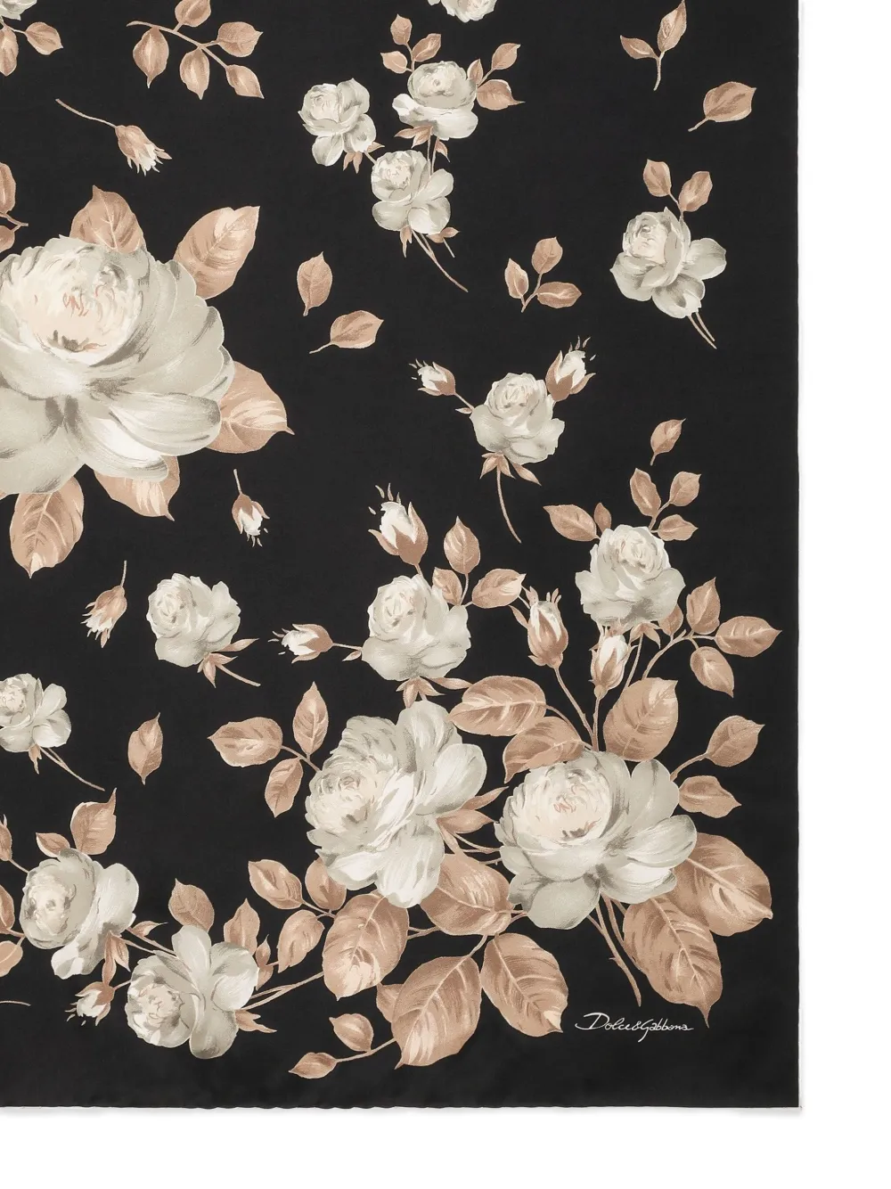 Dolce & Gabbana Zijden sjaal Zwart