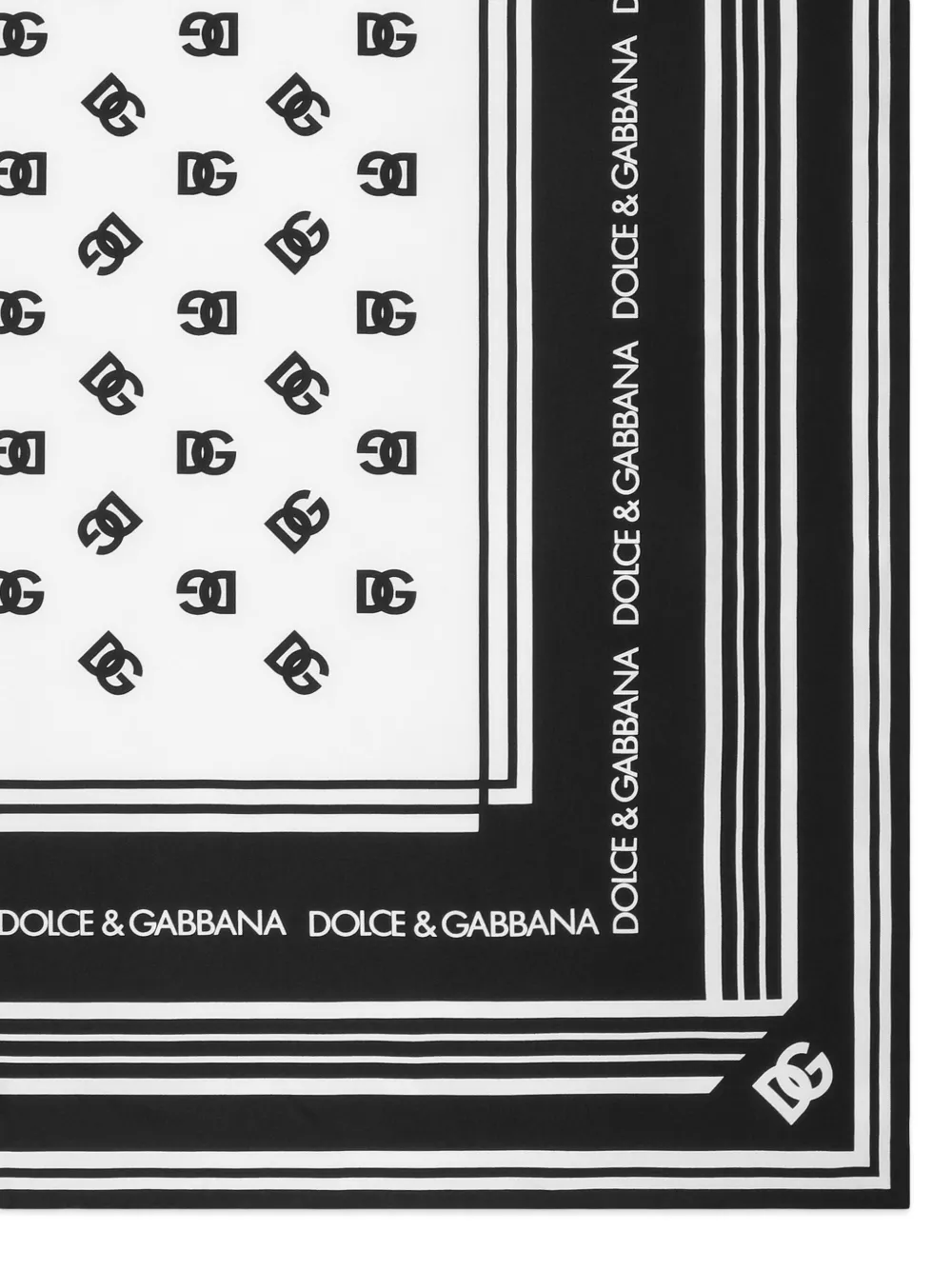 Dolce & Gabbana monogram-pattern silk scarf | Image 2