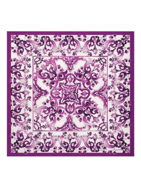 Dolce & Gabbana Majolica-print scarf