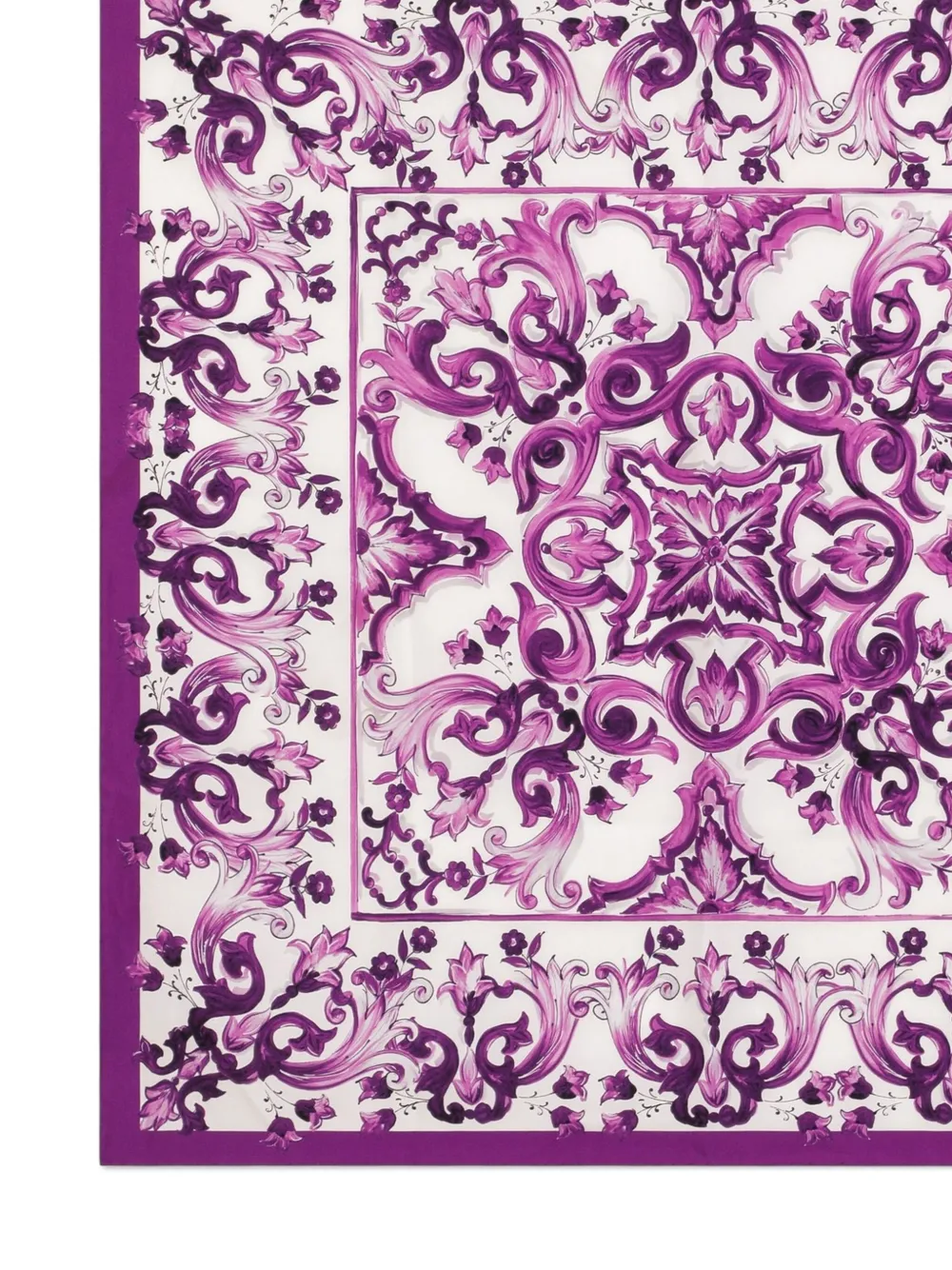 Dolce & Gabbana Sjaal met Majolica-print - Paars
