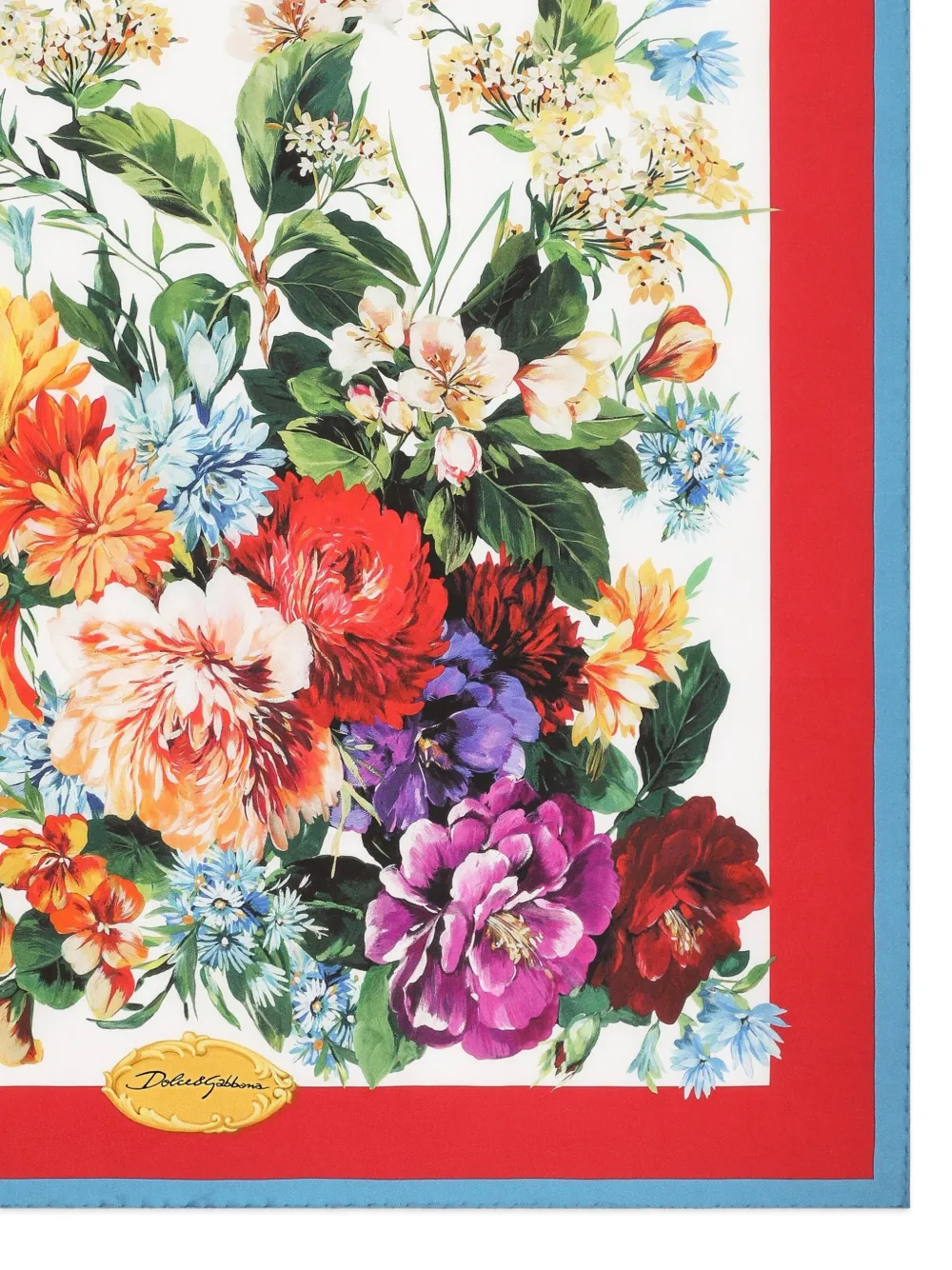 Dolce & Gabbana Zijden sjaal - Rood
