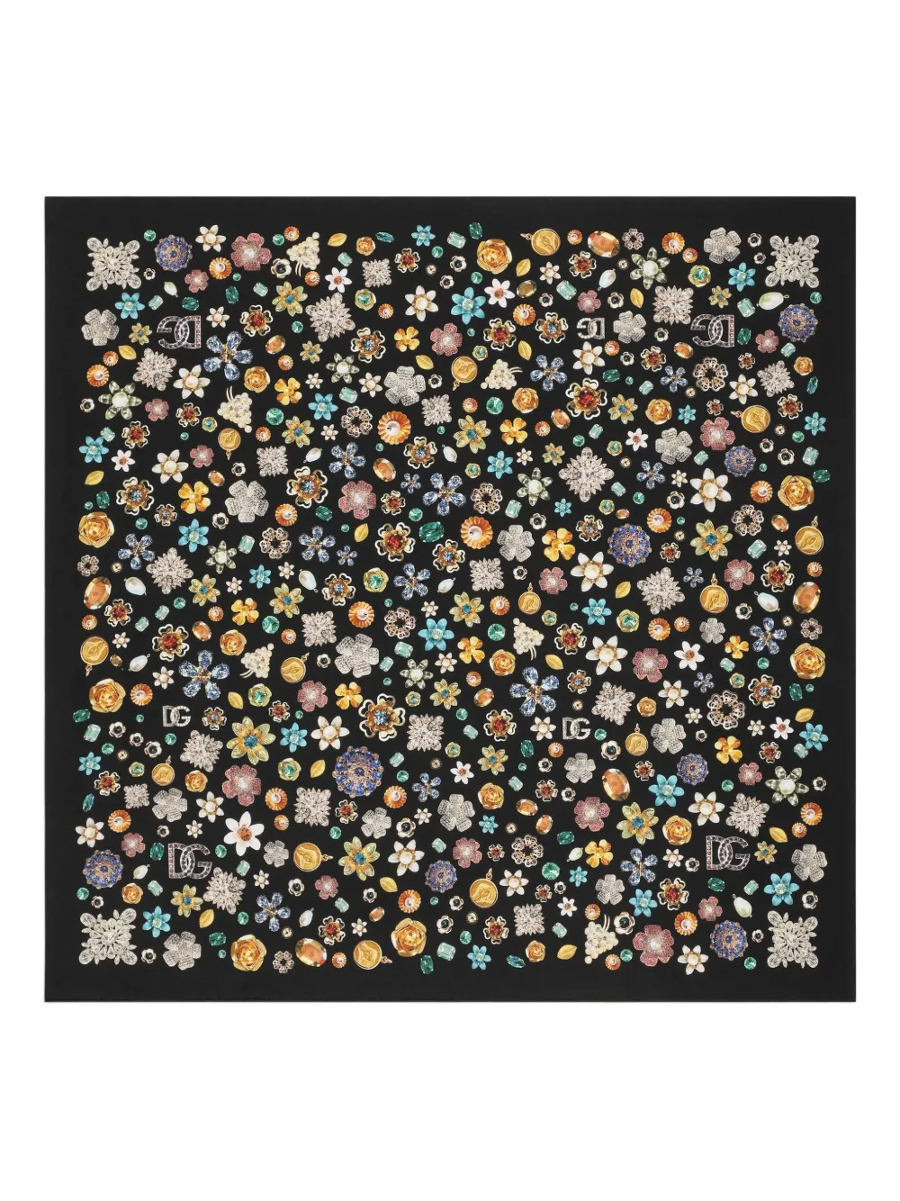 Dolce & Gabbana Foulard in seta - Nero