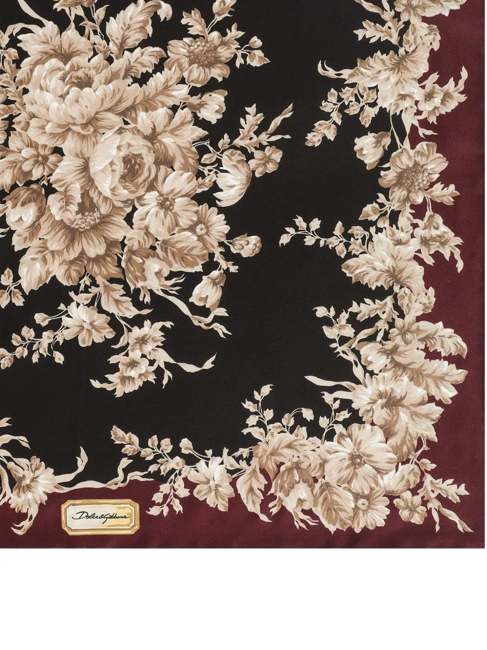 Dolce & Gabbana Sjaal met bloemenprint Rood