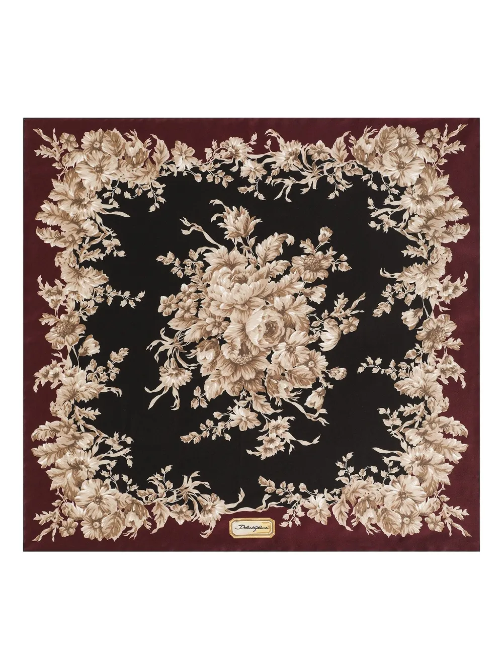 Dolce & Gabbana Sjaal met bloemenprint Rood