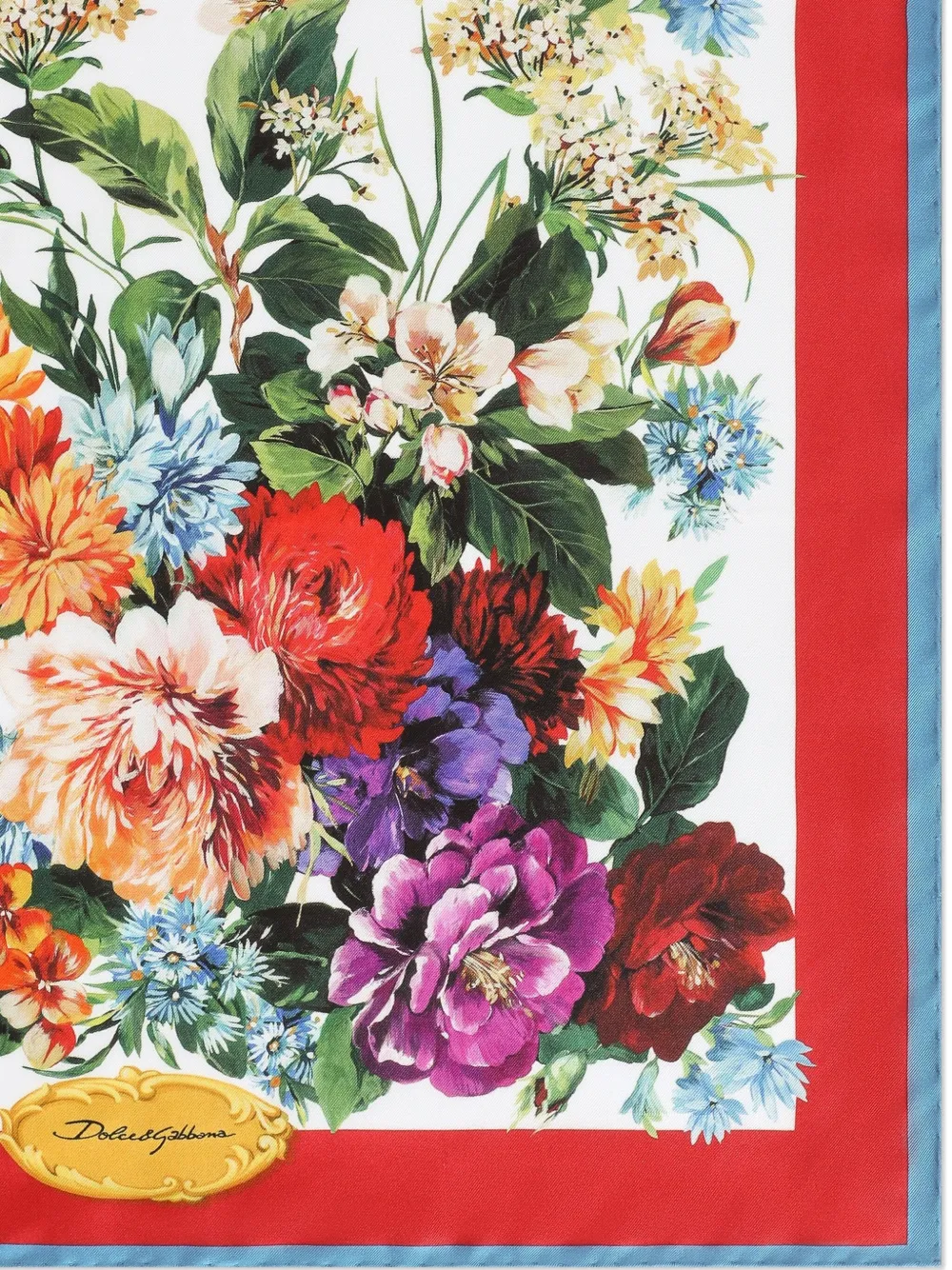 Dolce & Gabbana Zijden sjaal - Rood