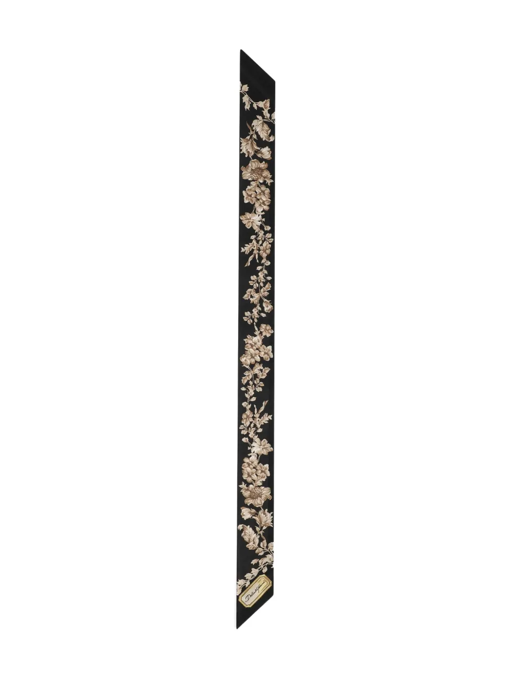 Dolce & Gabbana Bandeau met bloemenprint - Zwart
