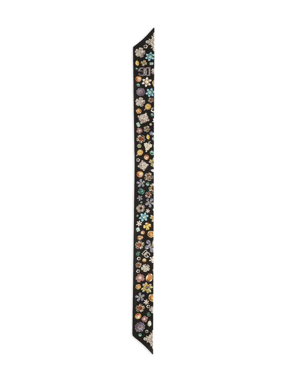 Dolce & Gabbana Zijden twill bandeau Zwart
