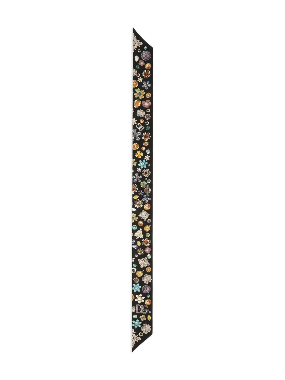 Dolce & Gabbana Zijden twill bandeau Zwart