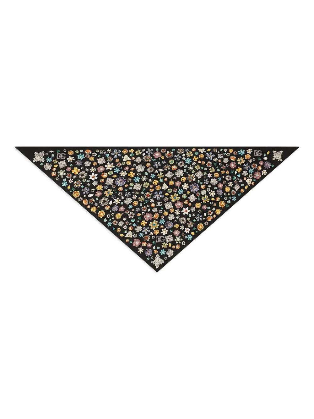 Dolce & Gabbana Zijden twill sjaal Zwart
