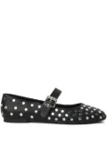 Karl Lagerfeld studded ballerina shoes - Black