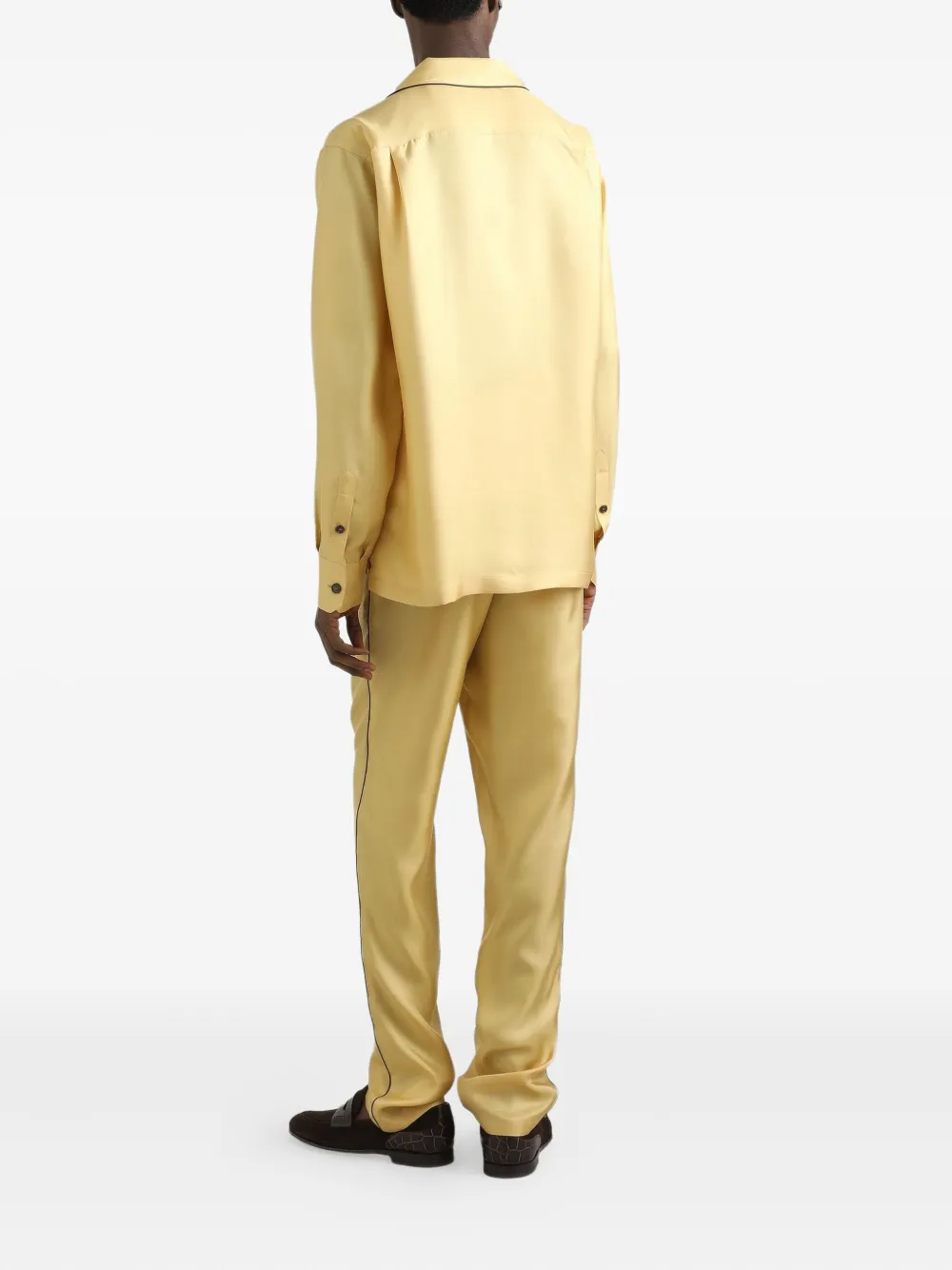  Dolce & Gabbana Side-stripe Drawstring Loungewear Trousers - Yellow 
