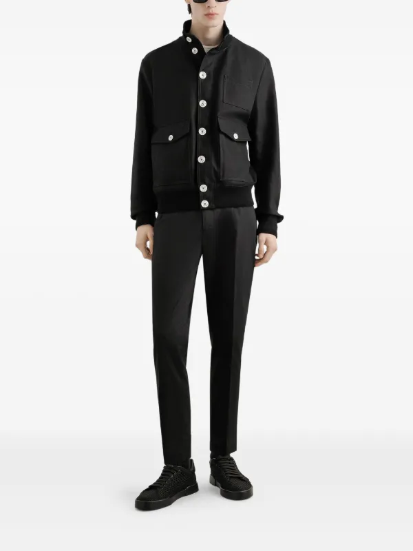 【DOLCE＆GABBANA】ギャバジンパンツ Dolce & Gabbana ギャバジン パンツ | ブラック | FARFETCH JP